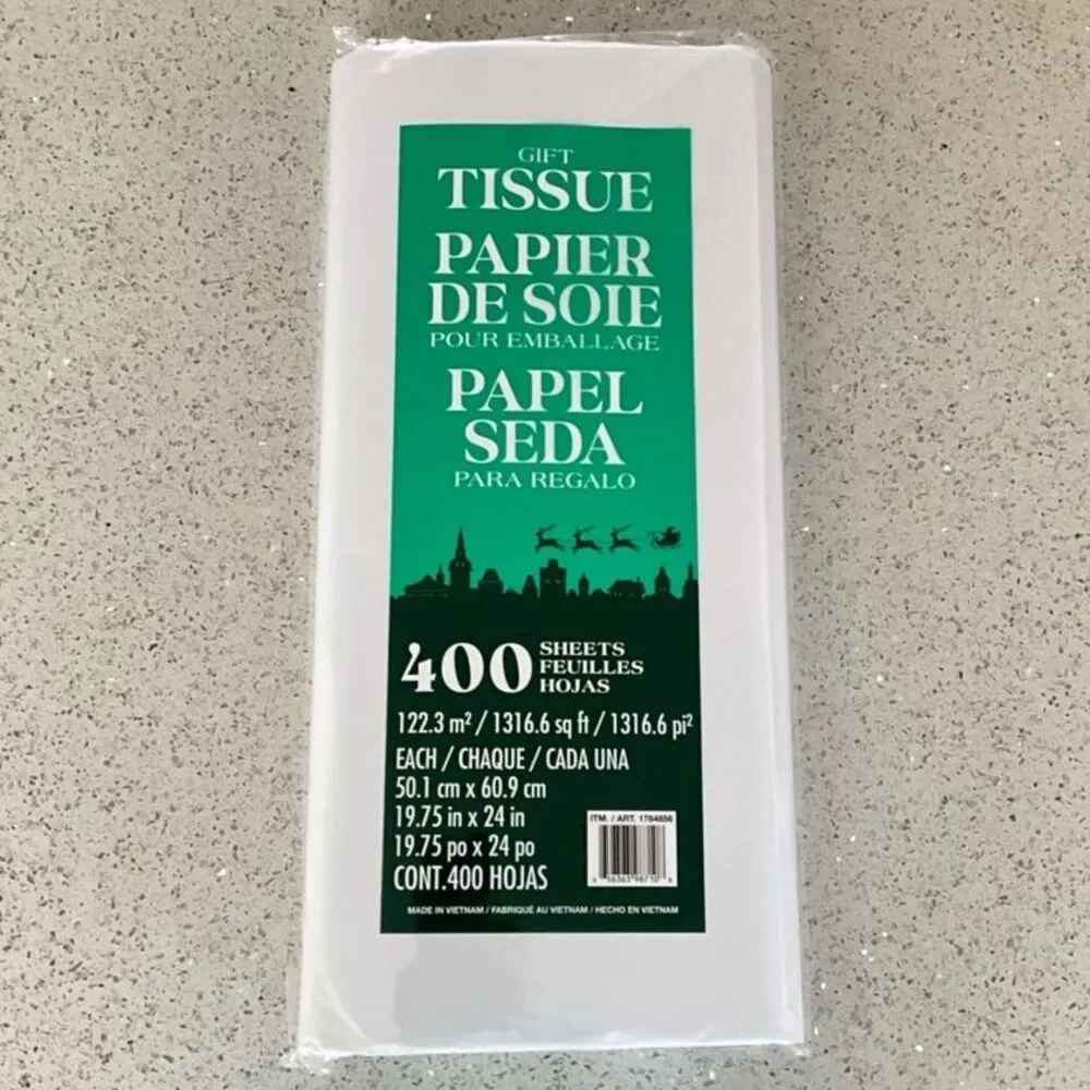Kirkland Signature Gift Tissue Paper 400 Sheets White